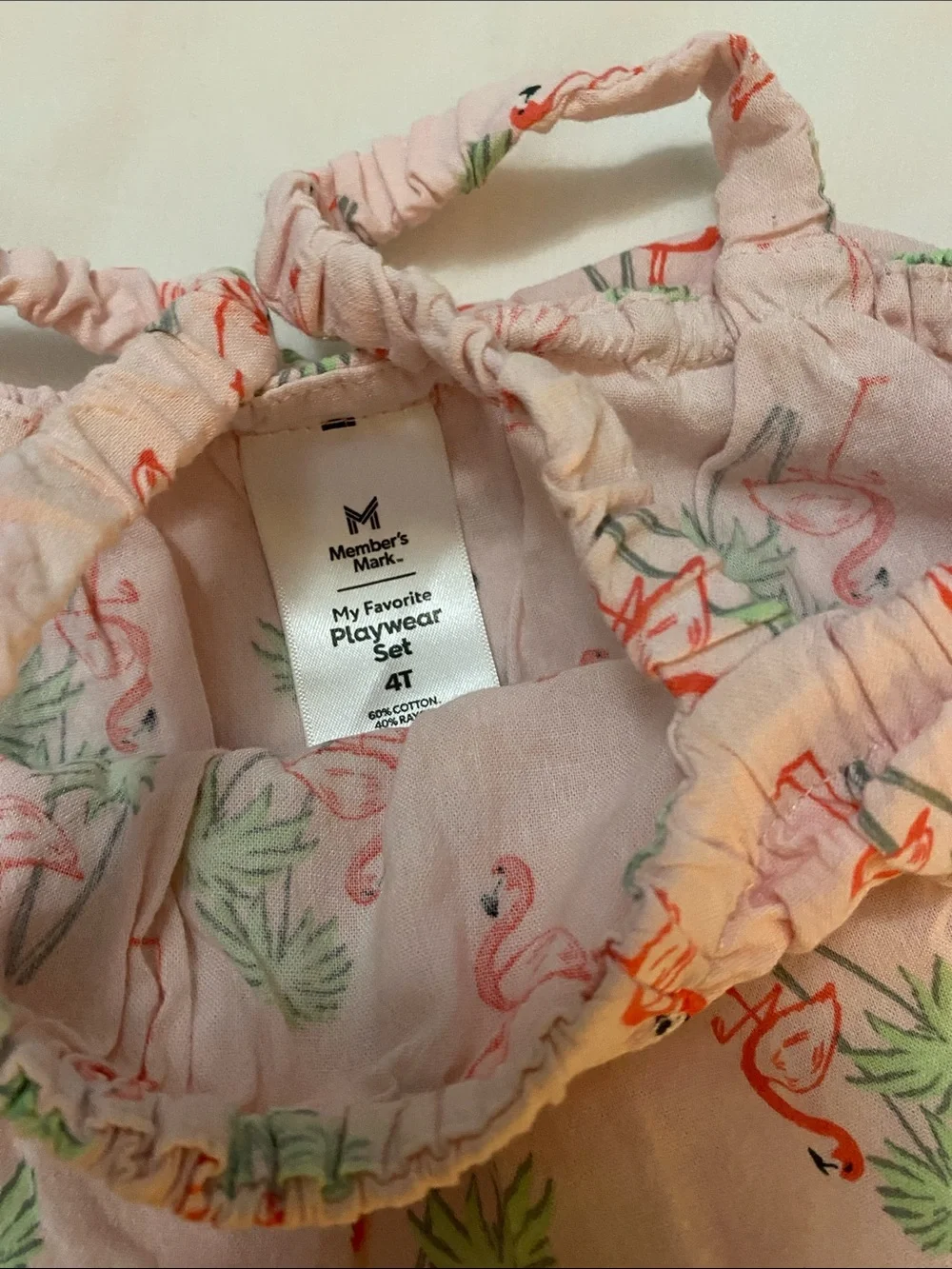 Girls Flamingo Print Pink Matching Set - Brand